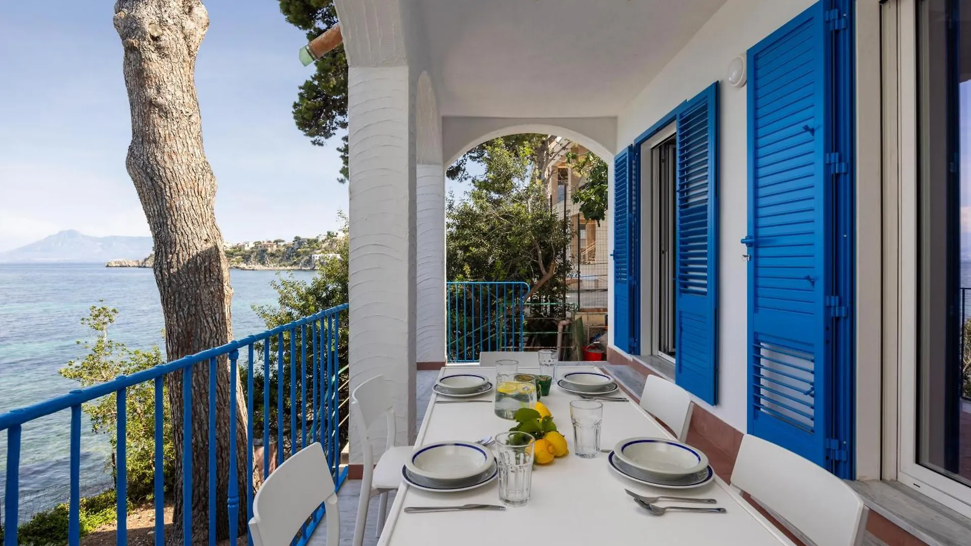 Villa La Veranda Sul Mare Santa Flavia Italie